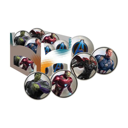 Marvel Heroes boll 10cm 12st/disp.