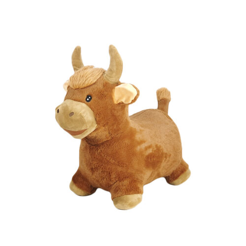 Hoppdjur m. överdrag Tjur