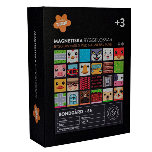 Magnetiska byggklossar Bondgård