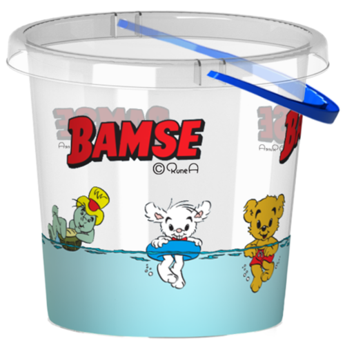 Bamse hink transparent