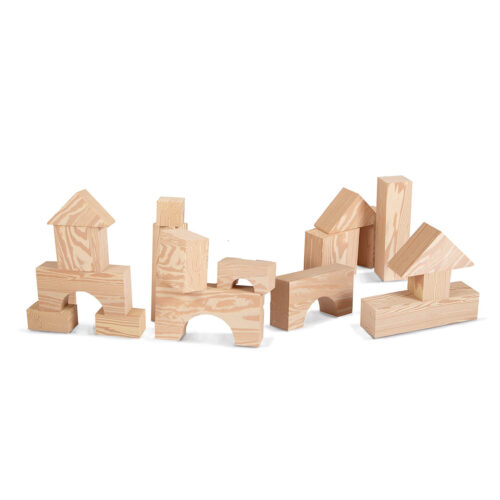 Wood-Like Edu-Blocks, Big, 32 pcs